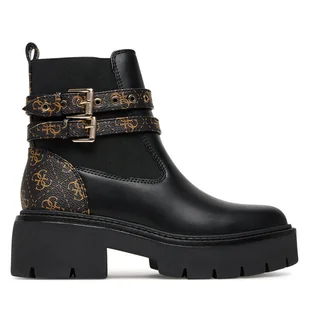 Botki Guess FLTSDR FAL10 Czarny - Botki damskie - miniaturka - grafika 1