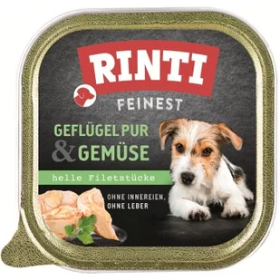RINTI Feinest Adult Czysty drób z warzywami 22x150 g - Mokra karma dla psów - miniaturka - grafika 1