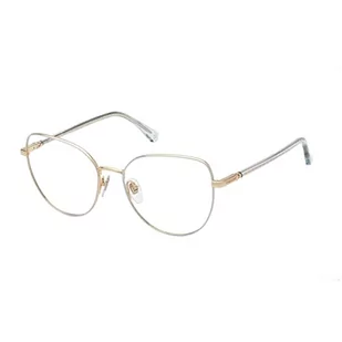 Nina Ricci Damskie okulary przeciwsłoneczne Vnr316, błyszczące różowe złoto z niebieskimi częściami, UK 40, Błyszczące różowe złoto z niebieskimi częściami - Okulary przeciwsłoneczne - miniaturka - grafika 1