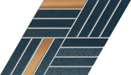 Płytki ceramiczne - Mozaika Elle navy mat rectified 14,8x17,1 Arte - miniaturka - grafika 1