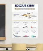 Pomoce naukowe - Naklejka na ścianę: Rodzaje kątów - miniaturka - grafika 1
