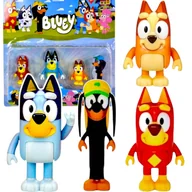 Figurki dla dzieci - ZESTAW FIGUREK BLUEY I BINGO PRZYJACIELE 4 SZT FIGURKI Z BAJKI FIGURKA - miniaturka - grafika 1