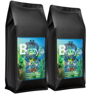 Kawa Ziarnista Brazylia Santos 1kg 2 szt. 100% Arabica Świeżo Palona Royal Aroma Coffee - Kawa - miniaturka - grafika 1
