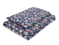 Pościel dla dzieci - Pościel dla niemowląt 2-częściowa bawełniana - lisia rodzinka na niebieskim - miniaturka - grafika 1