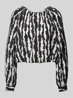 Bluzki damskie - Bluzka o kroju relaxed fit z plisami model ‘ZENA’ - miniaturka - grafika 1