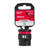Bity - Nasadka udarowa 1/2 krótka 18 mm MILWAUKEE - miniaturka - grafika 1