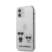Etui i futerały do telefonów - Karl Lagerfeld KLHCP12SCKTR iPhone 12 5,4" hardcase Transparent Karl & Choupette - miniaturka - grafika 1