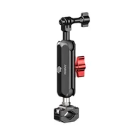 Akcesoria do kamer sportowych - Mocowanie kamery Andoer, mocowanie zaciskowe, mocowanie adaptera kierownicy roweru, stop aluminium, udźwig 10 kg/22 funtów z dwiema obrotowymi głowicami kulowymi 360′ã z adapterem kamery sportowej, odpowiednie do rur o średnicy 15šC22 mm, kompatybilne z SJCAM GoPro Hero 12/11/10/9/8/7 Insta 360 i innymi kamerami sportowymi - miniaturka - grafika 1