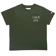 Koszulki sportowe damskie - Koszulka Champion Crewneck 117497-GS508 - zielona - miniaturka - grafika 1