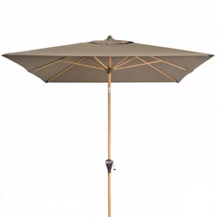 ALU WOOD 210 x 140 cm - automatyczny parasol uchylny z ochroną ULTRA UV 846 - Parasole ogrodowe - miniaturka - grafika 1