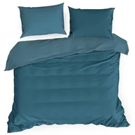 Pościel - Eurofirany Pościel turkus z satyny bawełnianej Nova3 160x200 ef-psc-nova3turk-160 - miniaturka - grafika 1