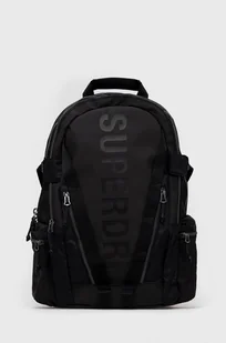 Superdry plecak męski kolor czarny duży gładki - Plecaki - miniaturka - grafika 1