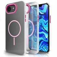 Etui i futerały do telefonów - Etui Do Magsafe Do Apple iPhone 16e Clear, Różowy Magnes, Pancerne, Ramka - miniaturka - grafika 1