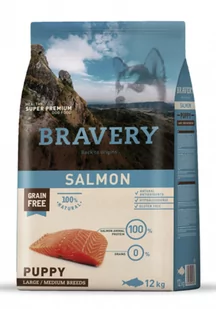 Bravery Grain Free Puppy Medium Large Salmon 12kg + niespodzianka dla psa GRATIS! - Sucha karma dla psów - miniaturka - grafika 2