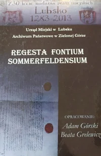 Regesta fontium sommerfeldensium - Historia świata - miniaturka - grafika 1