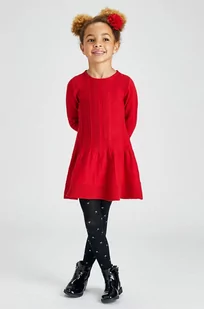 Mayoral Mayoral Sukienka dziecięca kolor czerwony mini rozkloszowana - Sukienki - miniaturka - grafika 1