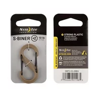 Sprzęt wspinaczkowy - Nite Ize - S-Biner #2 Plastic Black Gate - Coyote - SBP2-03-28BG - miniaturka - grafika 1