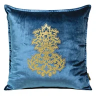 Poszewki na poduszki - Euro Firany Poszewka 45 x 45 Eurofirany Welwet Royal4 Niebiesk 1217071 - miniaturka - grafika 1