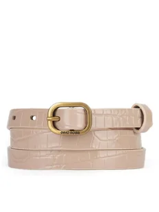 Gino Rossi Pasek BLYL23006 Beżowy - Paski - miniaturka - grafika 1