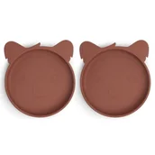 Miseczki i talerzyki dla dzieci - 2 Talerzyki Silikonowe Koala Mahogany Nuuroo - miniaturka - grafika 1