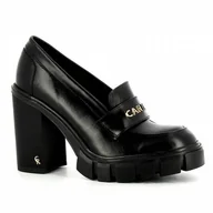 Mokasyny damskie - Damskie mokasyny na obcasie CARINII - Carinii - miniaturka - grafika 1