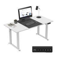 Biurka - Elektryczne biurko regulowane Mark Adler Leader 9.3, dwa silniki, panel sterowania, Białe - miniaturka - grafika 1