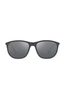 Okulary przeciwsłoneczne - Emporio Armani okulary przeciwsłoneczne męskie kolor szary - grafika 1