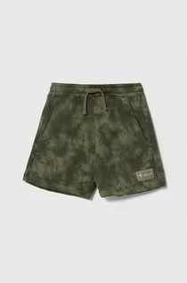 Spodnie i spodenki dla chłopców - Abercrombie & Fitch szorty dziecięce kolor zielony regulowana talia - grafika 1