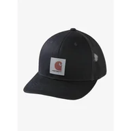 Czapki męskie - Czapka z daszkiem Carhartt Twill Mesh-Back Logo Patch Cap - black - miniaturka - grafika 1