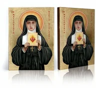Ikony i obrazy sakralne - Ikona religijna Święta Małgorzata Maria Alacoque - miniaturka - grafika 1