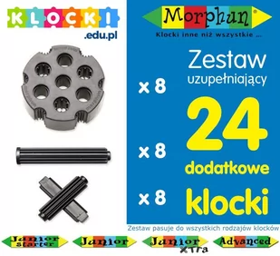 Morphun Zestaw uzupełniający klocków Morphun 24 el. MO-0097PB - Klocki - miniaturka - grafika 1