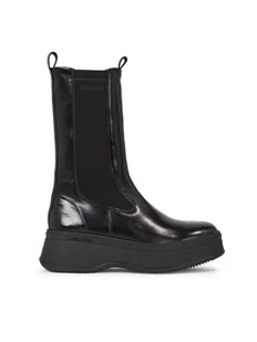 Calvin Klein Sztyblety Pitched Chelsea Boot HW0HW01686 Czarny - Botki damskie - miniaturka - grafika 1