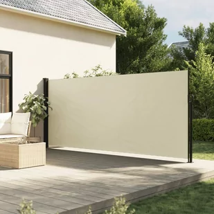 vidaXL Zwijana markiza boczna, kremowa, 180x300 cm - Markizy - miniaturka - grafika 1