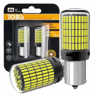 ŻARÓWKI LED P21W BA15S 1156 CANBUS BIAŁE MOCNE 2500LM 150SMD DRL WSTECZNY - Żarówki samochodowe - miniaturka - grafika 1