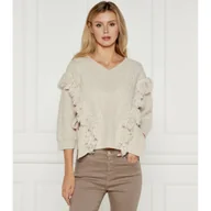 Swetry damskie - Marella SPORT Wełniany sweter Norois Regular Fit - miniaturka - grafika 1