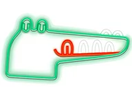 Pozostałe oświetlenie - Neon FOREVER TF1 LED Jurassic Krokodyl Zielony FLNJ03 - miniaturka - grafika 1