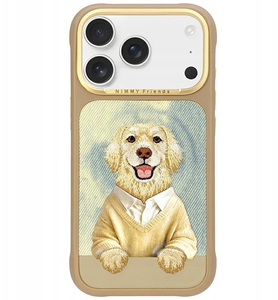 Nimmy Etui Nimmy Gentle Pets Series Dog MagSafe do iPhone 17 Pro Max brązowy