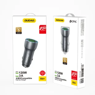 Dudao szybka ładowarka samochodowa 2 x USB 3A 18W szary (R4+) - Ładowarki samochodowe - miniaturka - grafika 5