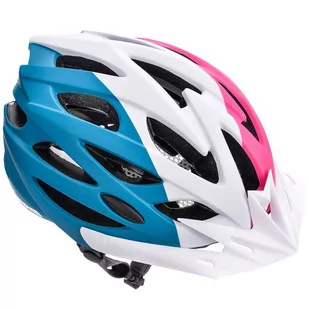 Meteor Kask rowerowy Marven M 55-58 cm różowy/biały/morski 25176 - Kaski rowerowe - miniaturka - grafika 1