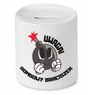 Skarbonki - SKARBONKA DLA BRATA BOMBOWY BRACISZEK PREZENT z Nadrukiem ze Zdjęciem - miniaturka - grafika 1