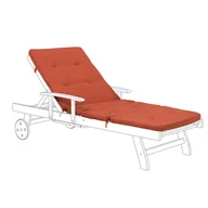 Poduszki ogrodowe - Shumee Poduszka na leżak ogrodowy czerwona TOSCANA 262509 - miniaturka - grafika 1