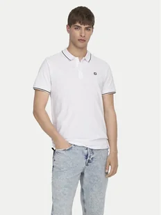 Only & Sons Polo Fletcher 22024827 Biały Regular Fit - Koszulki męskie - miniaturka - grafika 1