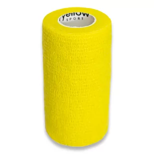 yellowBAND Bandaż Kohezyjny 10cm x 4,5m Żółty - Apteczki i materiały opatrunkowe - miniaturka - grafika 1