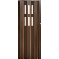 Drzwi wewnętrzne - Drzwi harmonijkowe PIONEER GLASS 9327 84 x 202 cm wenge - miniaturka - grafika 1