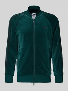 Bluza rozpinana o kroju slim fit z wyhaftowanym logo - Bluzy męskie - miniaturka - grafika 1
