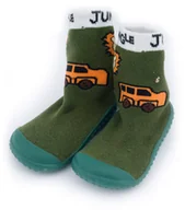 Kapcie damskie - Kapcie - skarpetki z gumową podeszwą r. 24 - miniaturka - grafika 1