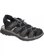 Sandały męskie - SANDAŁY RIEKER - 620011-01 BLACK - Rieker - miniaturka - grafika 1