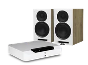 Zestawy stereo - Bluesound POWERNODE EDGE (biały) + Uni-Fi Reference B6 (biały) - miniaturka - grafika 1