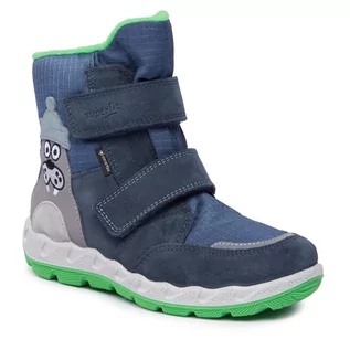 Buty dla chłopców - Śniegowce Superfit GORE-TEX 1-006014-8000 D Blue/Green - grafika 1