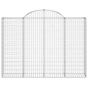 Łukowaty kosz gabionowy 200x30x140/160 cm, galwanizowane żelazo - Ogrodzenia - miniaturka - grafika 4